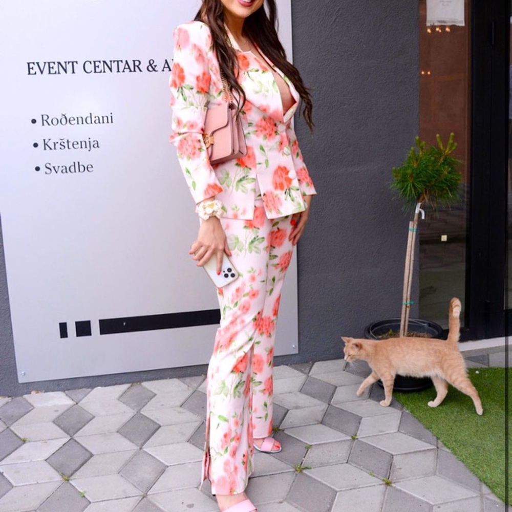 Suit pants and blazer FLORAL 🌹🌹🌹
